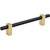 Jeffrey Alexander Larkin Collection Cabinet Bar Pull in Matte Black with Brushed Gold, 7-3/8'' W x 1-7/16'' D, Center to Center: 128mm (5-1/16'')