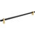Jeffrey Alexander Larkin Collection Appliance Pull in Matte Black with Brushed Gold, 20-3/8'' W x 2-3/16'' D, Center to Center: 18'' (457.2mm)