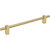 Jeffrey Alexander Larkin Collection Cabinet Bar Pull in Brushed Gold, 9-15/16'' W x 1-7/16'' D, Center to Center: 192mm (7-9/16'')