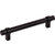 Jeffrey Alexander Key Grande Collection 6-5/8'' W Bar Cabinet Pull in Matte Black, 128mm (5'') Center-to-Center, Product Angle View
