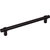 Jeffrey Alexander Key Grande Collection 9-1/8'' W Bar Cabinet Pull in Matte Black, 192mm (7-9/16'') Center-to-Center, Product Angle View