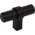 Jeffrey Alexander Key Grande Collection 2'' W Cabinet ''T'' Knob in Matte Black, Product Angle View