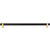 Jeffrey Alexander Key Grande Collection 14-1/8'' W Bar Cabinet Pull in Matte Black with Brushed Gold, 319mm (12-3/5'') Center-to-Center, Product View