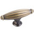 Jeffrey Alexander Glenmore Collection 2-5/8'' W Small Ribbed Cabinet T-Knob in Antique Brushed Satin Brass