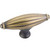 Jeffrey Alexander Glenmore Collection 2-15/16'' W Large Ribbed Cabinet T-Knob in Antique Brushed Satin Brass