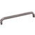 Jeffrey Alexander Rae Collection 6-3/4" W Decorative Cabinet Pull, 160mm (6-1/4") Center-to-Center in Brushed Pewter