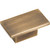 Jeffrey Alexander Mirada Collection 1-9/16'' W Rectangle Cabinet Knob in Antique Brushed Satin Brass
