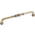 Jeffrey Alexander Prestige Collection 6-15/16'' W Beaded Cabinet Pull in Distressed Antique Brass