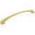 Jeffrey Alexanders Roman Collection 13-5/8" W Decorative Appliance Pull, 12" Center to Center, Brushed Gold, 13-5/8" W x 1-7/8" D x 1-7/8" H