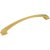 Jeffrey Alexanders Roman Collection 8-3/4" W Decorative Cabinet Pull, 192 mm (7-9/16") Center to Center, Brushed Gold, 8-3/4" W x 1-1/16" D x 1-1/16" H