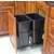 Waste Container, 35 Quart (8.75 Gallon), Black, 9-7/16"W x 14-1/2"D x 18"H