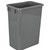 Waste Container, 35 Quart (8.75 Gallon), Gray, 9-7/16"W x 14-1/2"D x 18"H