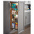 Wire Pantry Pullout, with Heavy-Duty Soft-Close Slides, 9-7/8"W x 19-3/8"D x 49-58/" - 63"H, For a 12" wide cabinet opening