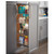 Wire Pantry Pullout, with Swingout feature & Heavy-Duty Soft-Close Slides, 9-7/8"W x 19-3/8"D x 61-7/16" - 74-13/16"H, For a 12" wide cabinet opening