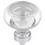 Jeffrey Alexander Harlow Collection 1-3/4" Diameter Large Glass Button Decorative Cabinet Knob in Polished Chrome