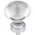 Jeffrey Alexander Harlow Collection 1-7/16" Diameter Small Glass Button Decorative Cabinet Knob in Polished Chrome