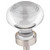 Jeffrey Alexander Harlow Collection 1-7/16" Diameter Small Glass Button Decorative Cabinet Knob in Satin Nickel