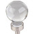 Jeffrey Alexander Harlow Collection 1-1/16" Diameter Small Glass Sphere Decorative Cabinet Knob in Satin Nickel