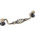 Jeffrey Alexander Zurich Collection 5-15/16'' W Twisted Iron Cabinet Bail Pull in Antique Brushed Satin Brass