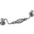 Jeffrey Alexander Zurich Collection 5-15/16'' W Twisted Iron Cabinet Bail Pull in Distressed Antique Silver