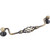 Jeffrey Alexander Zurich Collection 7-3/16'' W Twisted Iron Cabinet Bail Pull in Antique Brushed Satin Brass