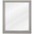 Jeffrey Alexander Cade Beveled Glass Mirror in Grey Finish, 24" W x 1" D x 28" H