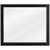 Jeffrey Alexander Cade Beveled Glass Mirror in Black Finish, 33" W x 1" D x 28" H