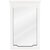 Jeffrey Alexander Chatham Beveled Glass Mirror in White Finish, 22" W x 1-1/2" D x 34" H 