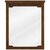 Jeffrey Alexander Chatham Beveled Glass Mirror in Chocolate Finish, 28" W x 1-1/2" D x 34" H 