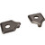 Jeffrey Alexander Cabinet Pull Escutcheon in Brushed Pewter