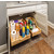 Preassembled Vanity High Back Rollout Drawer Shelf System for 12" Openings, 10-1/16"W x 18-7/16"D x 9"H, with 18" Undermount Soft Closing Drawer Slides