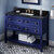 Jeffrey Alexander 48'' W Hale Blue Adler Single Vanity Cabinet Base with Black Granite Vanity Top and Undermount Rectangle Bowl