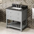 Jeffrey Alexander 30'' W Grey Astoria Single Vanity Cabinet Base with Black Granite Vanity Top and Undermount Rectangle Bowl