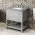 Jeffrey Alexander 30'' W Grey Astoria Single Vanity Cabinet Base with Steel Grey Cultured Marble Vanity Top and Undermount Rectangle Bowl