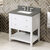 Jeffrey Alexander 30'' W White Astoria Single Vanity Cabinet Base with Boulder Cultured Marble Vanity Top and Undermount Rectangle Bowl