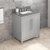 Jeffrey Alexander 30'' W Grey Cade Single Vanity Cabinet Base with Boulder Cultured Marble Vanity Top and Undermount Rectangle Bowl