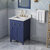 24" Hale Blue Chatham Vanity, Arctic Stone Cultured Marble Vanity Top with Undermount Rectangle Sink