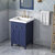 24" Hale Blue Chatham Vanity, Lavante Cultured Marble Vessel Vanity Top with Integrated Rectangle Sink