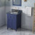 24" Hale Blue Chatham Vanity, Grey Marble Vanity Top with Undermount Rectangle Sink