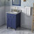 24" Hale Blue Chatham Vanity, Steel Grey Cultured Marble Vanity Top with Undermount Rectangle Sink