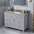 Jeffrey Alexander 48'' W Grey Chatham Single Vanity Cabinet Base with Steel Grey Cultured Marble Vanity Top and Undermount Rectangle Bowl