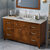 60" Chocolate Chatham Vanity, Arctic Stone Cultured Marble Vanity Top with Undermount Rectangle Sink
