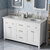 60" White Chatham Vanity, Double Sink Calacatta Vienna Quartz Vanity Top with (2x) Undermount Rectangle Sinks