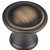 Jeffrey Alexander Cordova Collection 1-3/16" Diameter Round Cabinet Knob in Antique Brushed Satin Brass