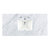 James Martin Furniture 48'' Single Top, 3cm (1-3/8'' ) Thick Carrara White Countertop with Rectangle Undermount Sink