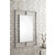 James Martin Furniture Boston 30" Wide Rectangular Mirror, Brushed Nickel