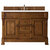 James Martin Furniture Brookfield 60'' Single Vanity in Country Oak w/ 3cm (1-3/8'') Thick White Zeus Quartz Top