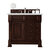 James Martin Furniture Brookfield 36'' Single Vanity in Burnished Mahogany with 3cm (1-3/8'' ) Thick Ethereal Noctis Quartz Top and Rectangle Sink