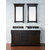 James Martin Furniture Brookfield 60'' Burnished Mahogany w/ White Zeus Top Front View
