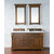 James Martin Furniture Brookfield 60'' Country Oak w/ White Zeus Top Front View